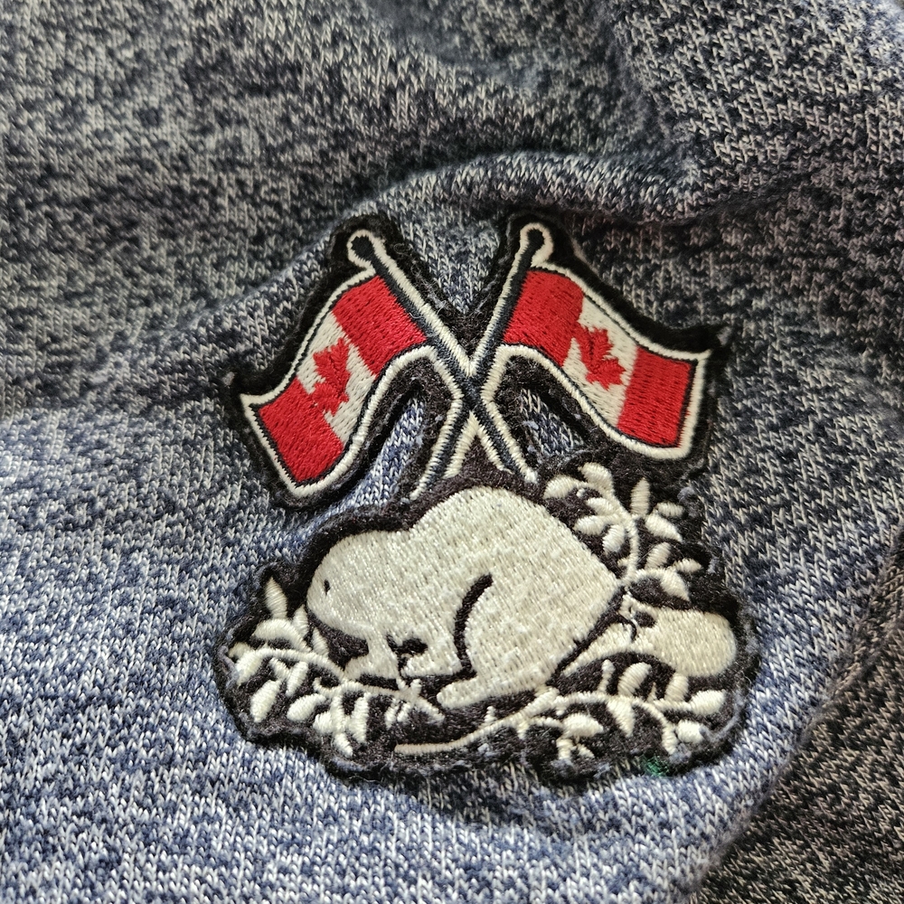 Men's Heathered Blue Roots Hoodie - Picture 6 of 8